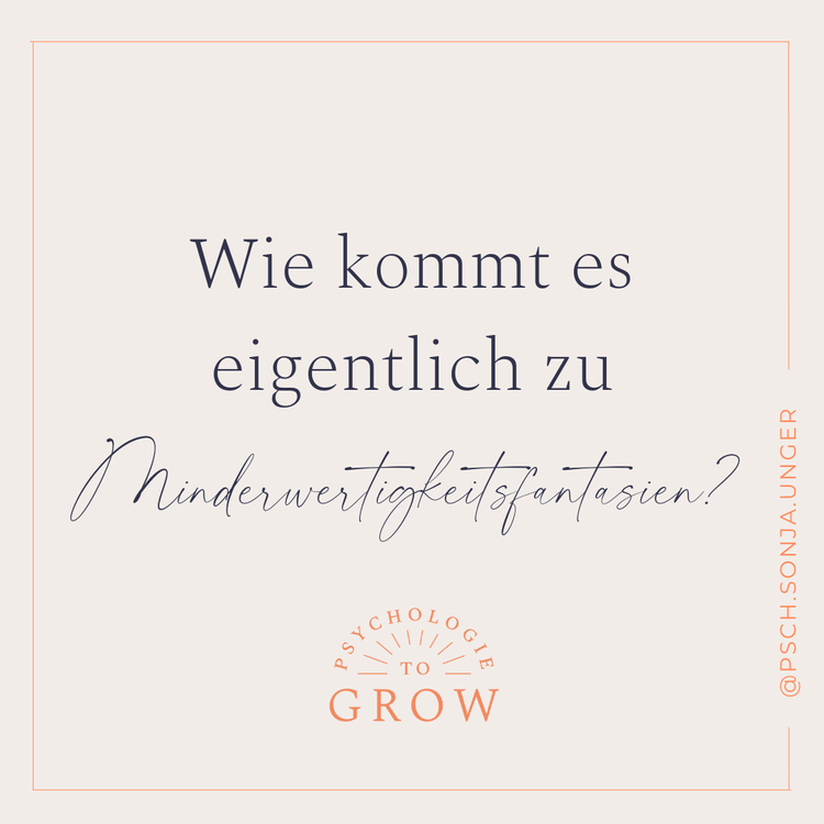 Wieso leiden wir eigentlich unter  einem Minderwertigkeitsgefühl?
